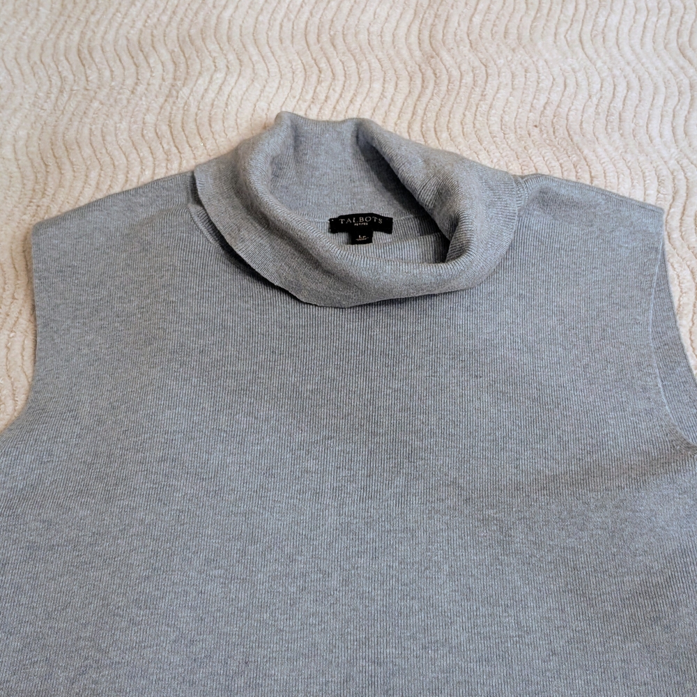 Talbots Light Blue Knit Top - Picture 3 of 3